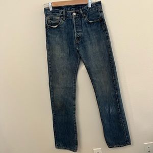 Levi’s 501 Medium Wash Denim Jeans 29 x 33